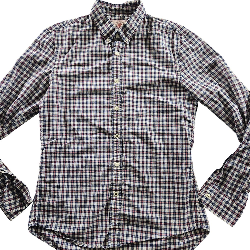 Men's Casual Button Down Plaid Shirt